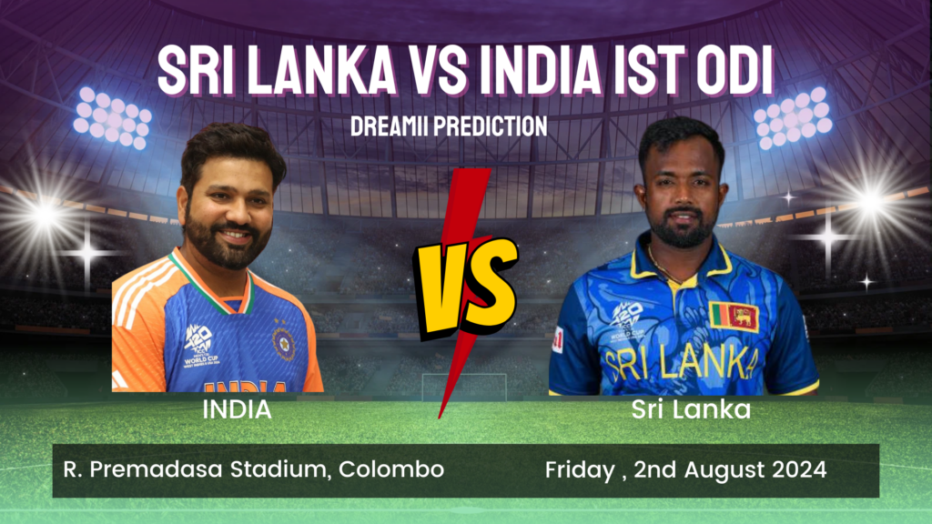 SL vs IND Dream11 Prediction 1st ODI