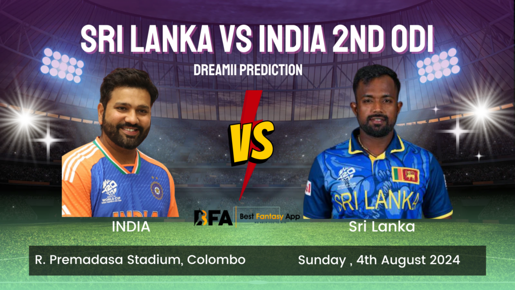 SL vs IND Dream11 Prediction 2nd ODI